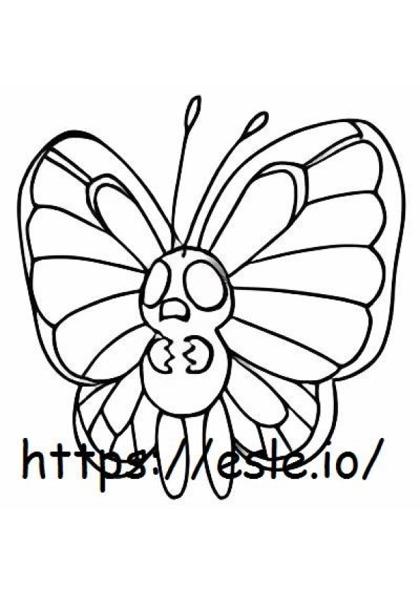 Papilusion coloring page