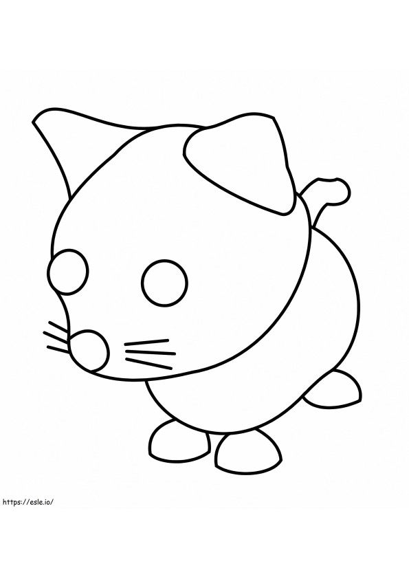 Cat Adopt Me coloring page