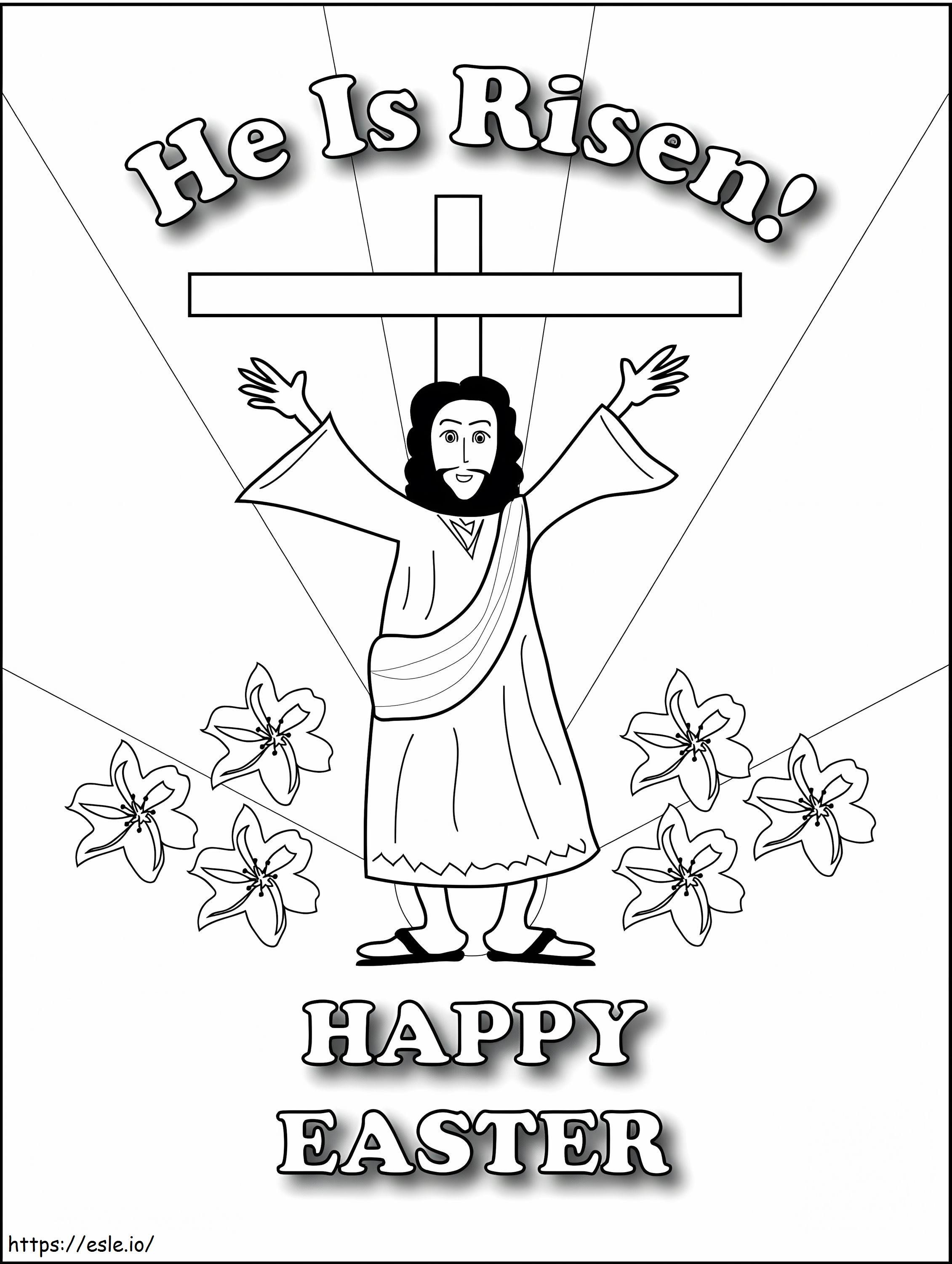 He Is Risen 8 coloring page