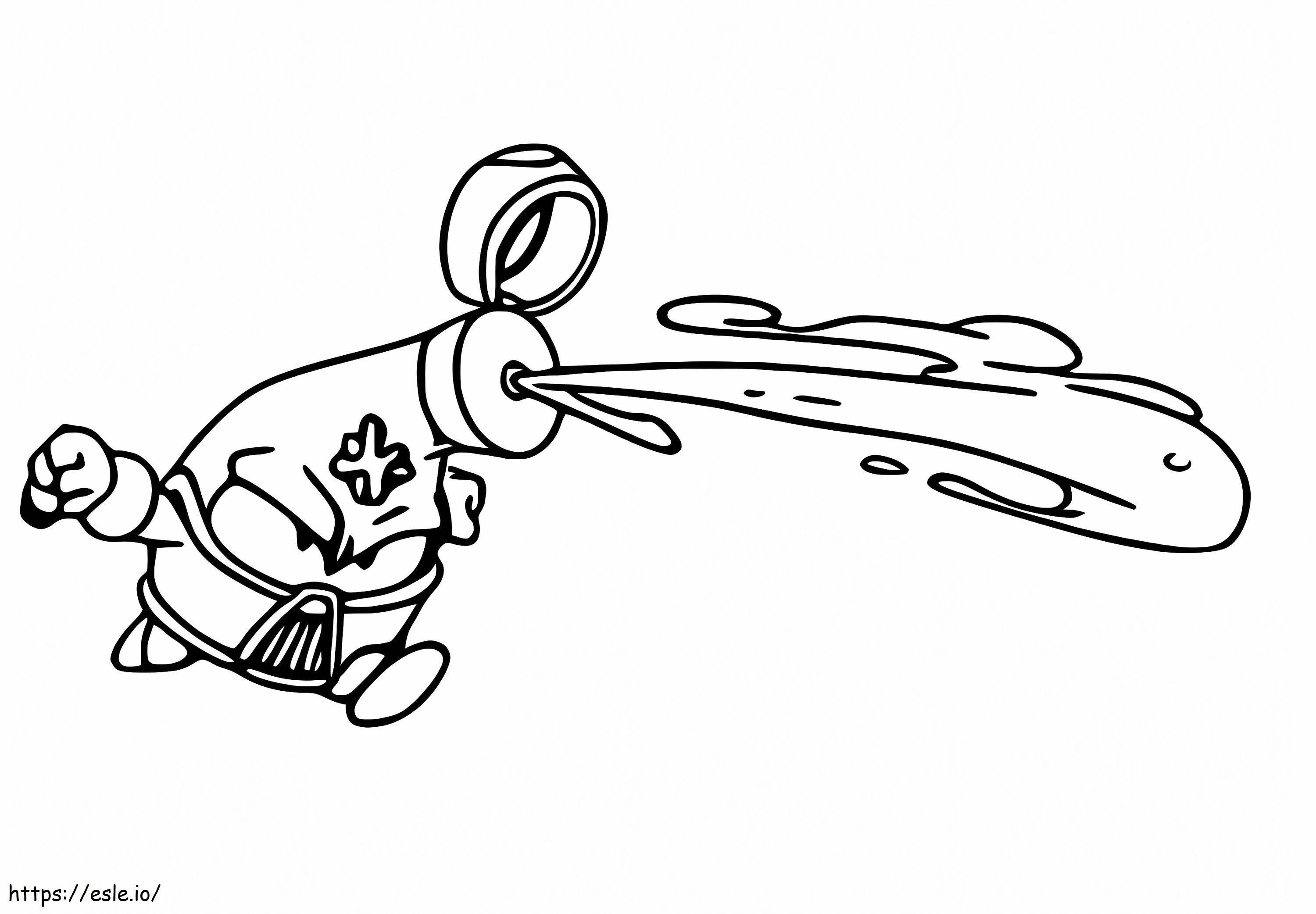 Red Ray Superzings coloring page
