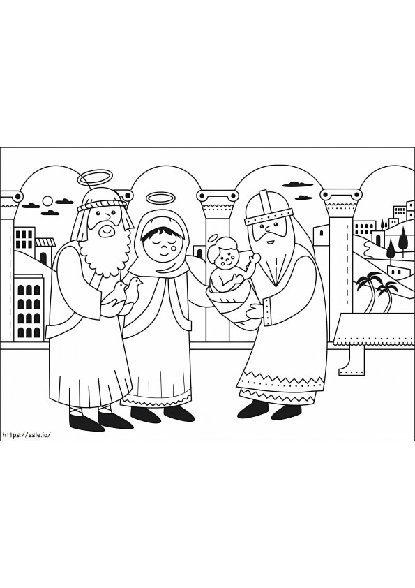 Candlemas coloring page