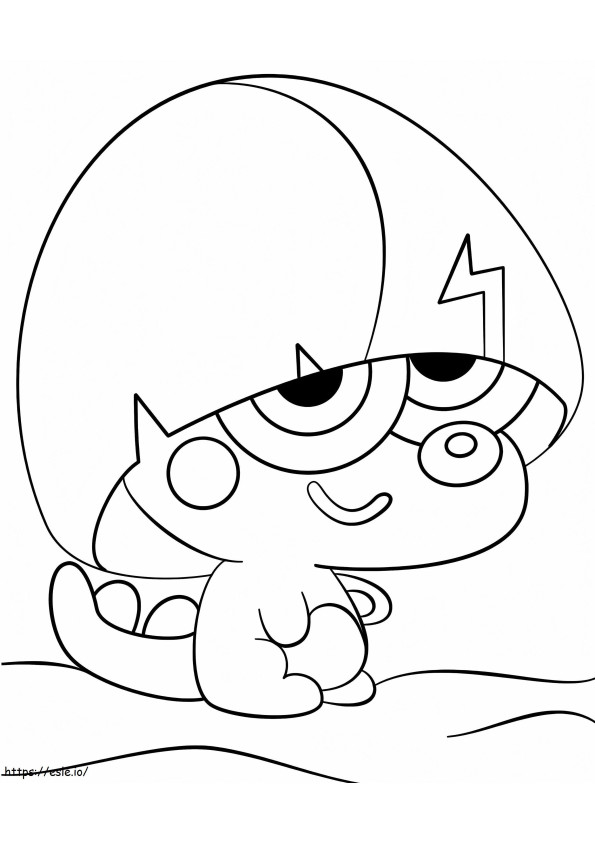 Moshi Monsters Pooky coloring page