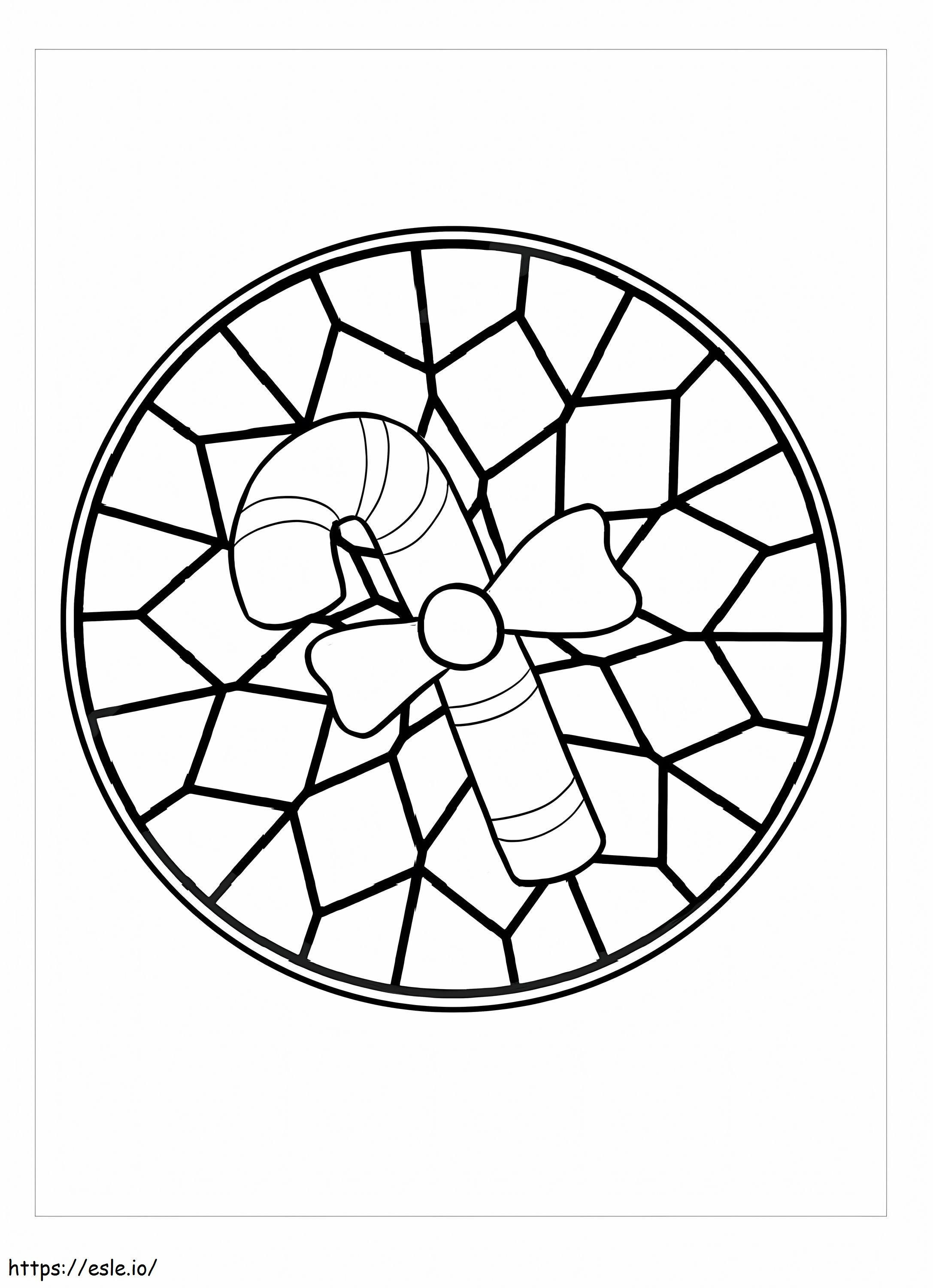 Christmas Stained Glass coloring page