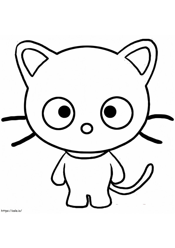 Printable Chococat coloring page