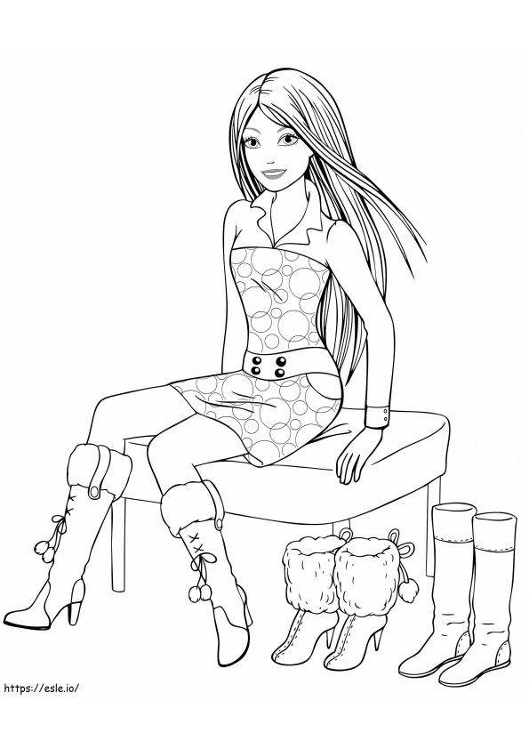Fashion Shoes coloring page
