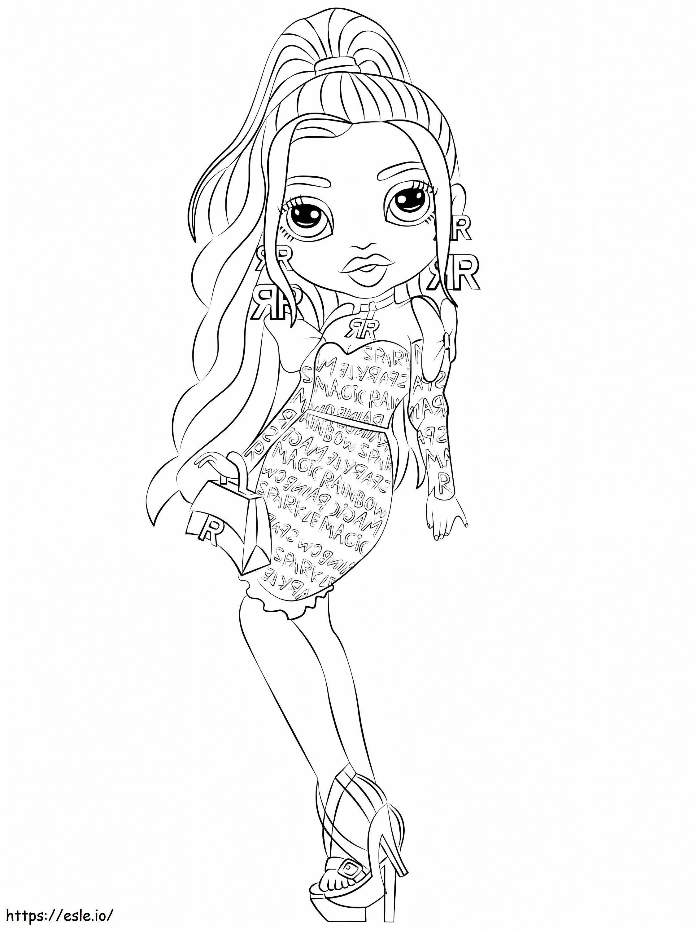 Laurel DeVious Rainbow High coloring page