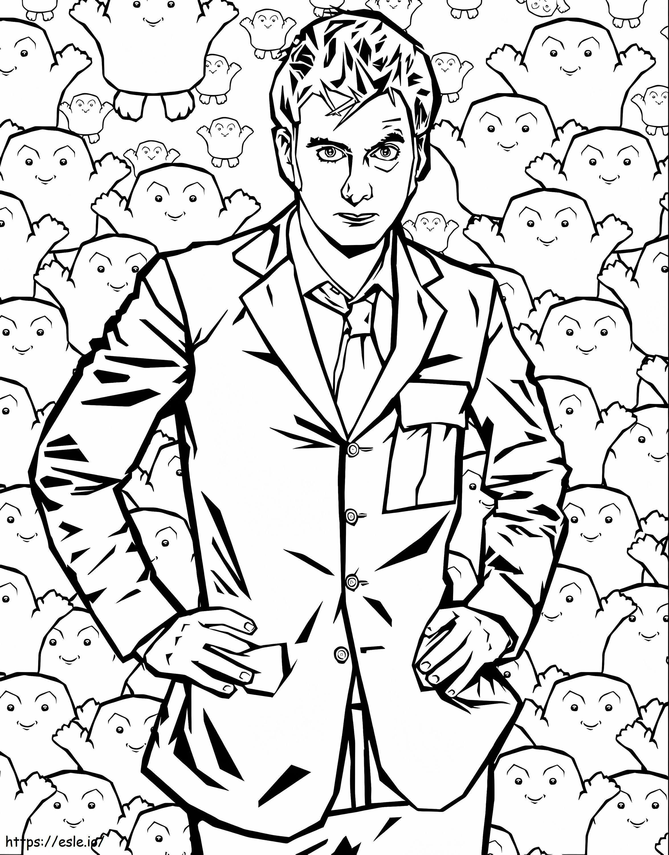 Tenth Doctor coloring page