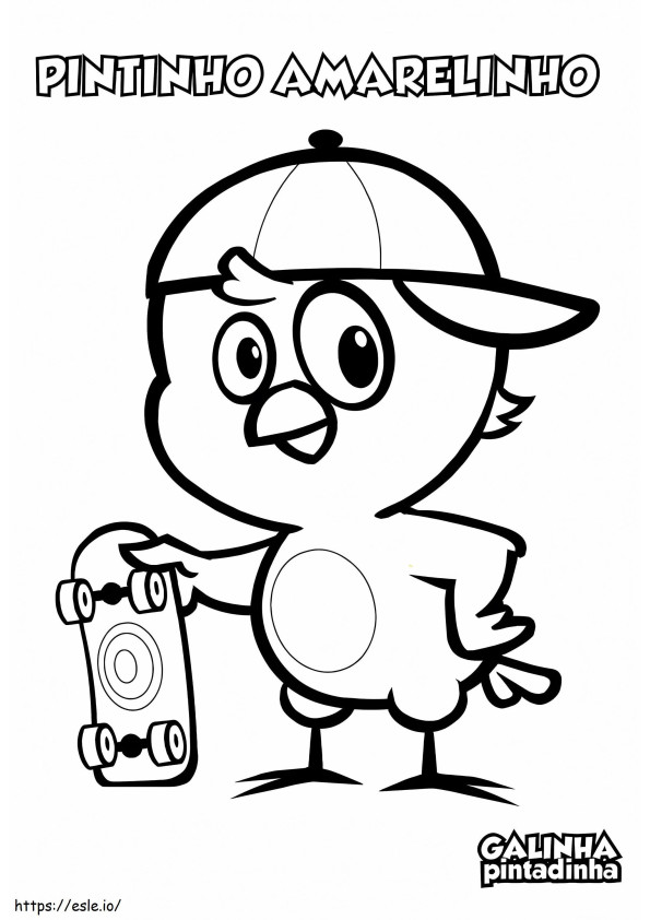Yellow Chick coloring page
