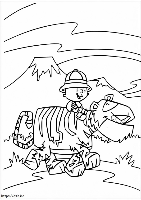 Stanley And Tiger coloring page