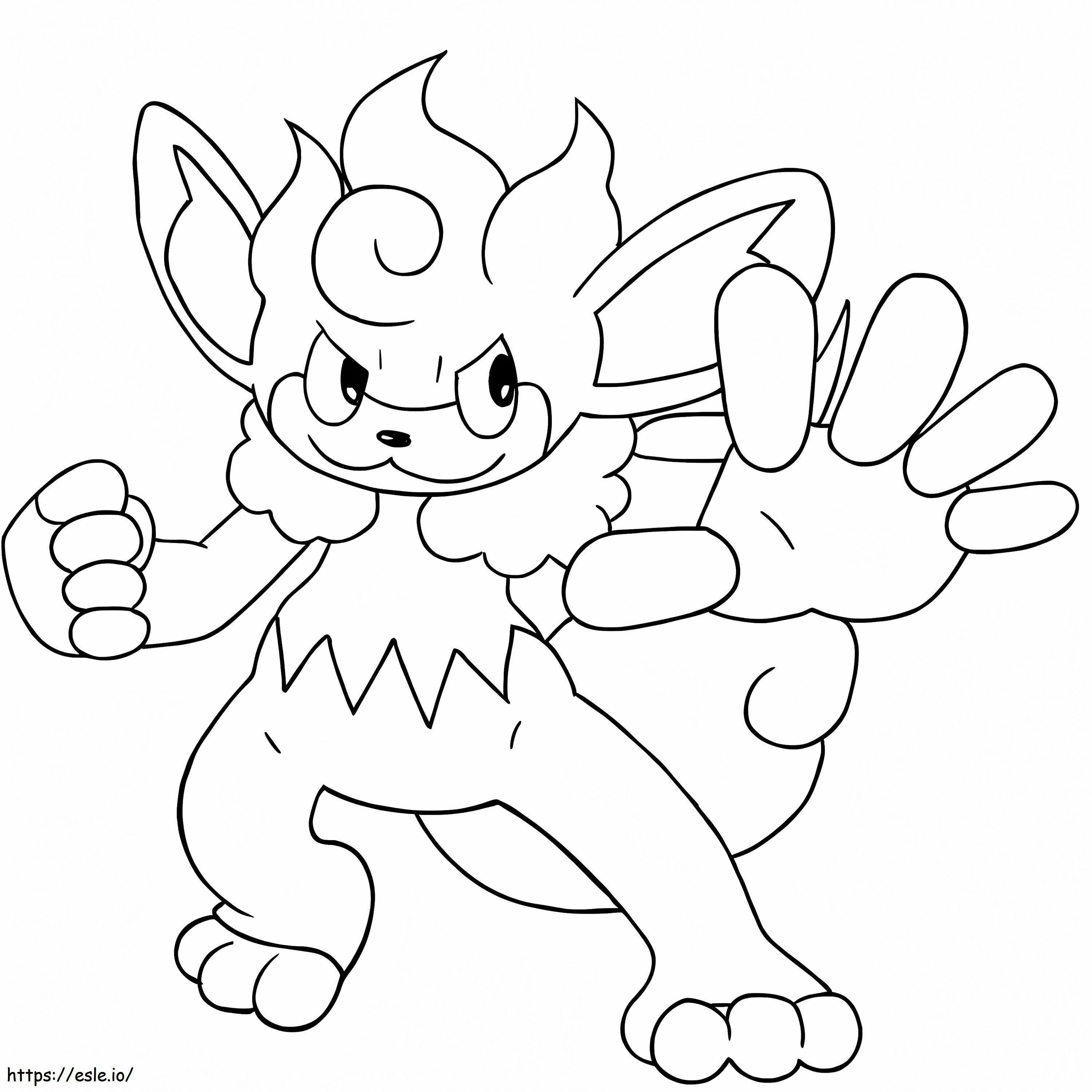 Coloriage Pokémon Simsear à imprimer dessin