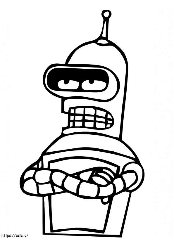 Bender 4 kolorowanka
