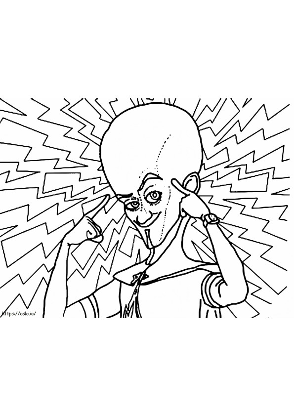 Megamind 1 coloring page