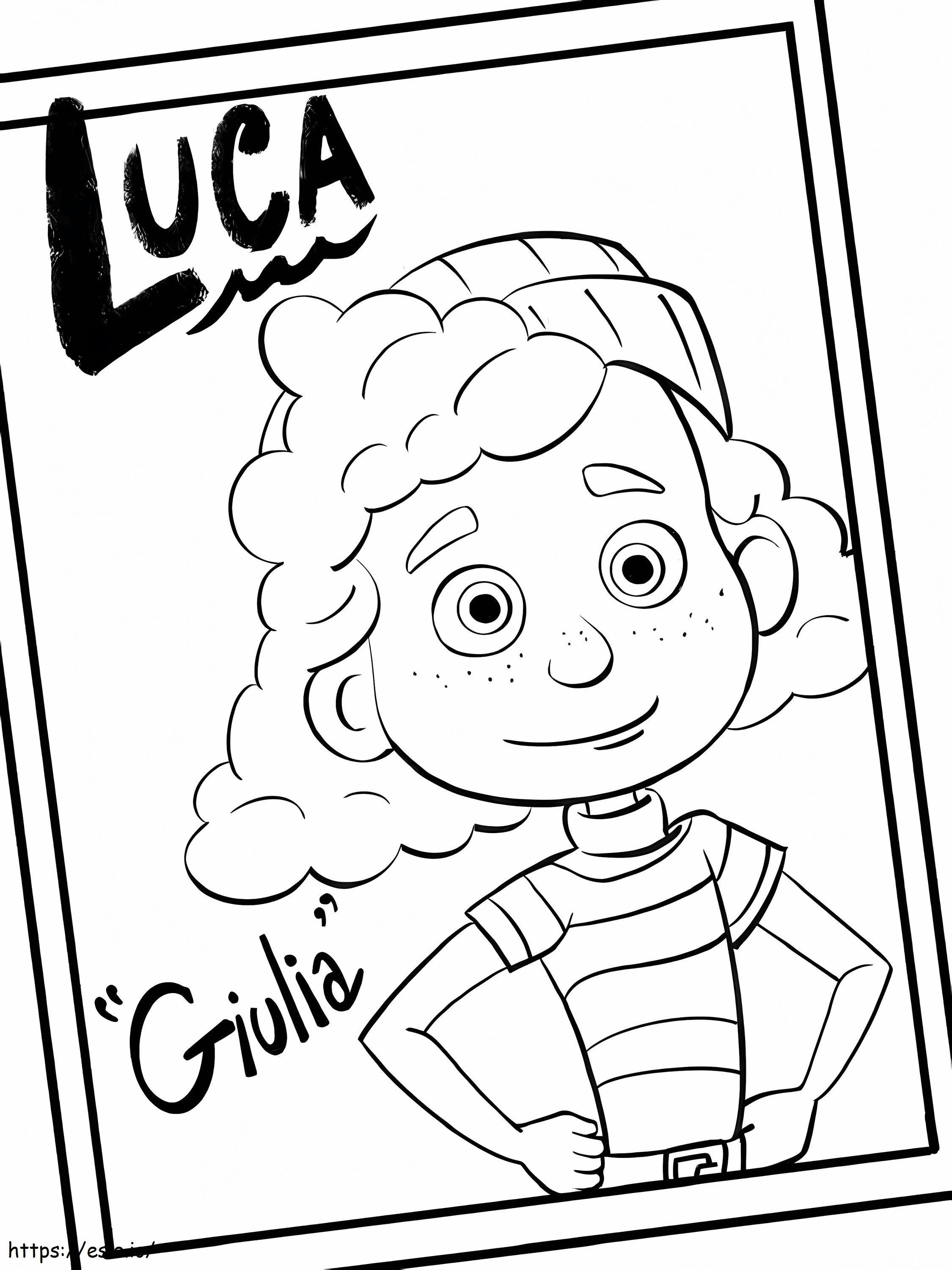 Giulia de Luca kleurplaat kleurplaat