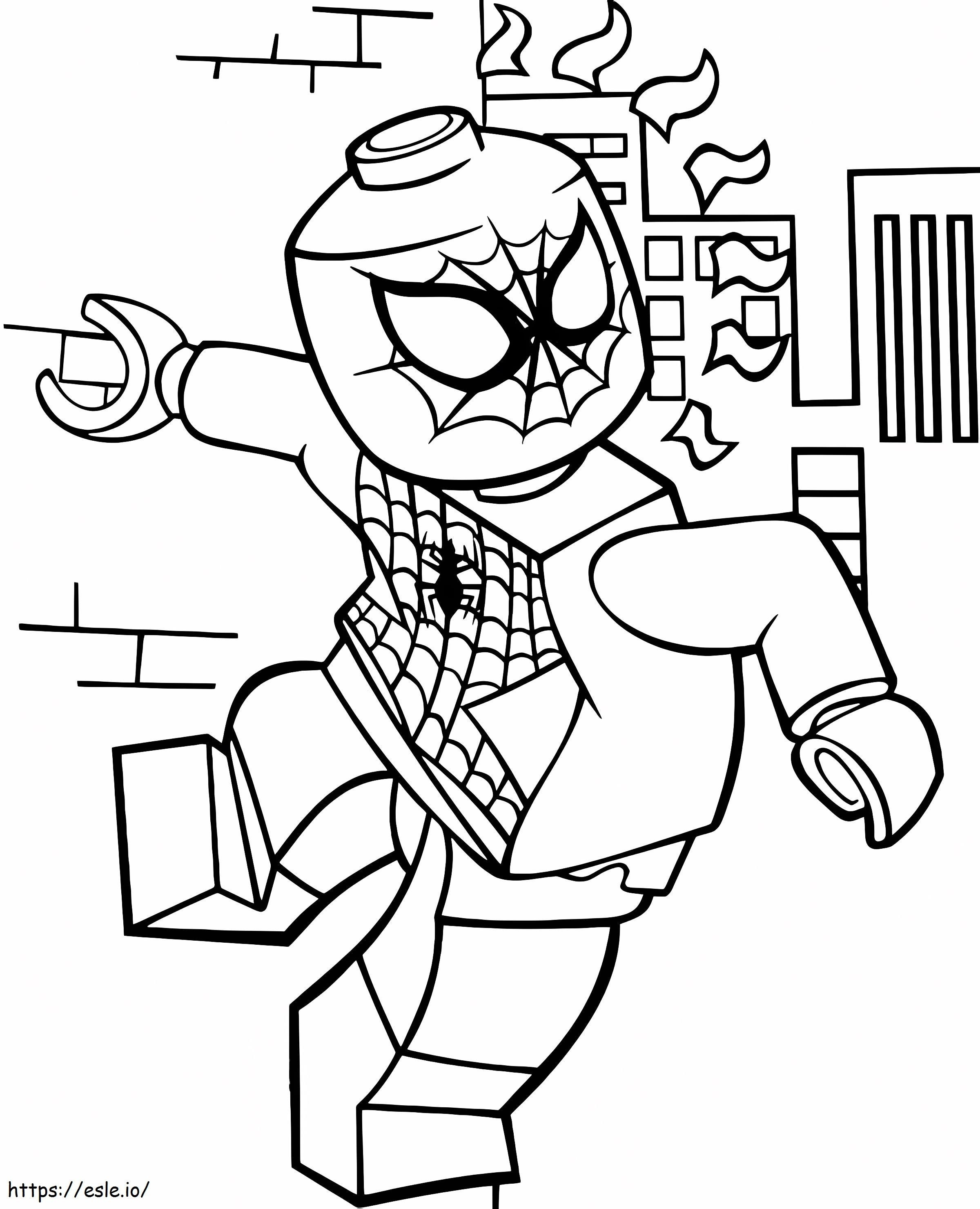 Lego Spiderman 2 coloring page