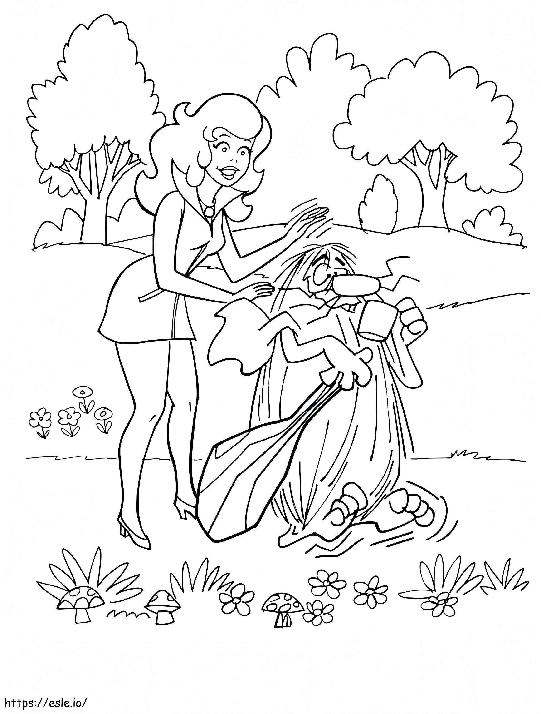 Captain Caveman And The Teenage Angels coloring page