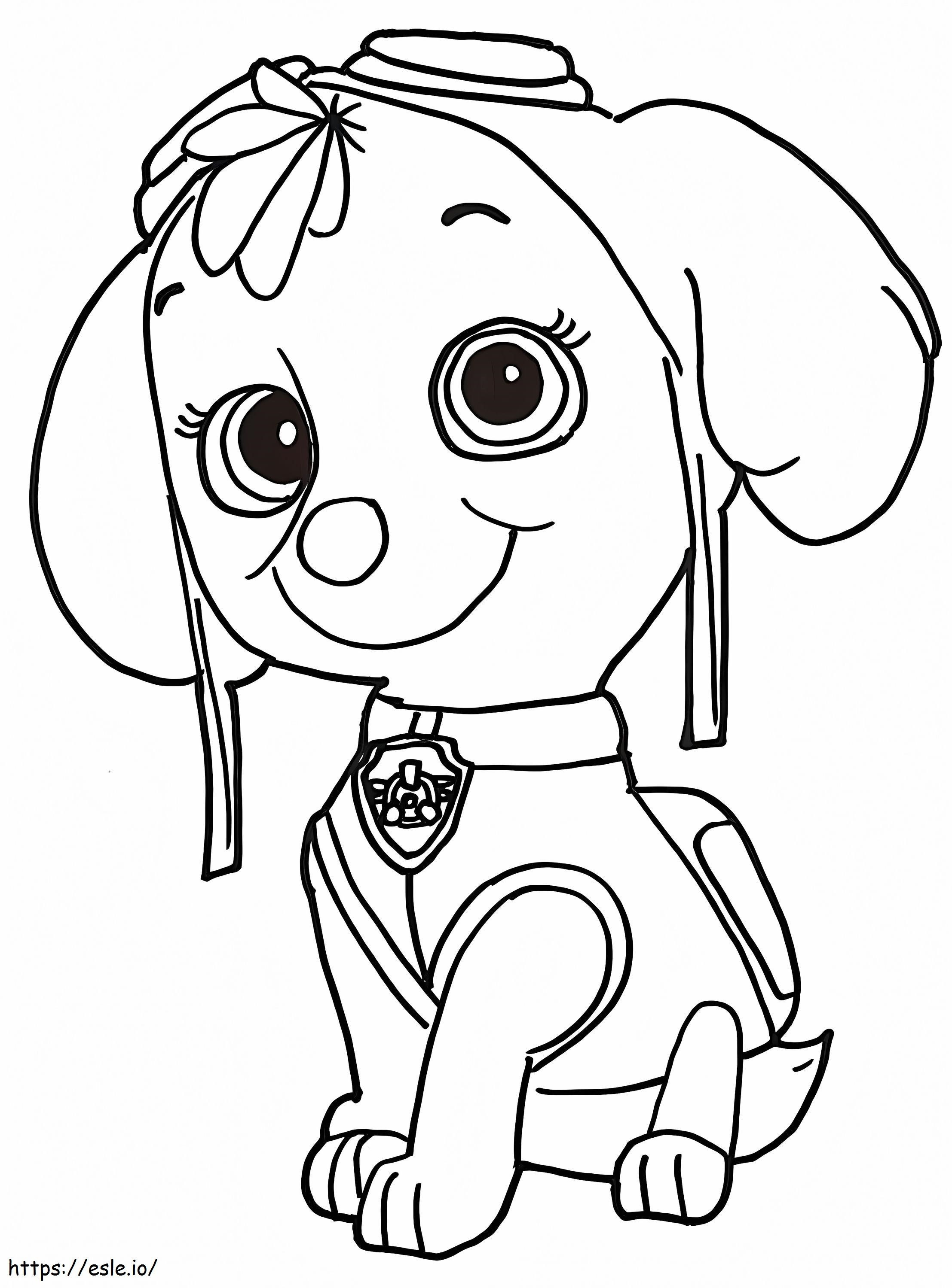 Skye From Paw Patrol 6 756X1024 coloring page