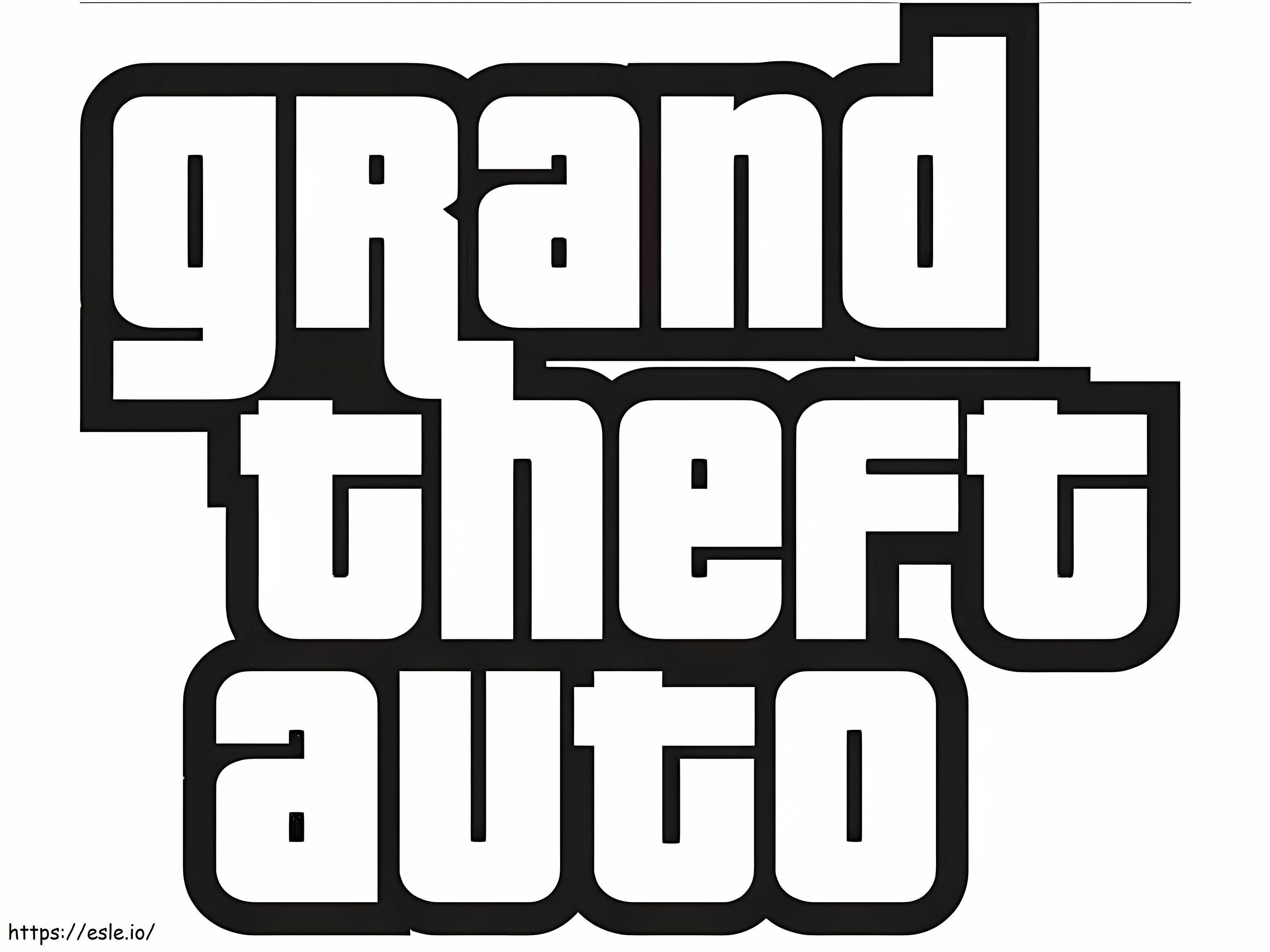 Harta GTA Grand Thief Auto de colorat