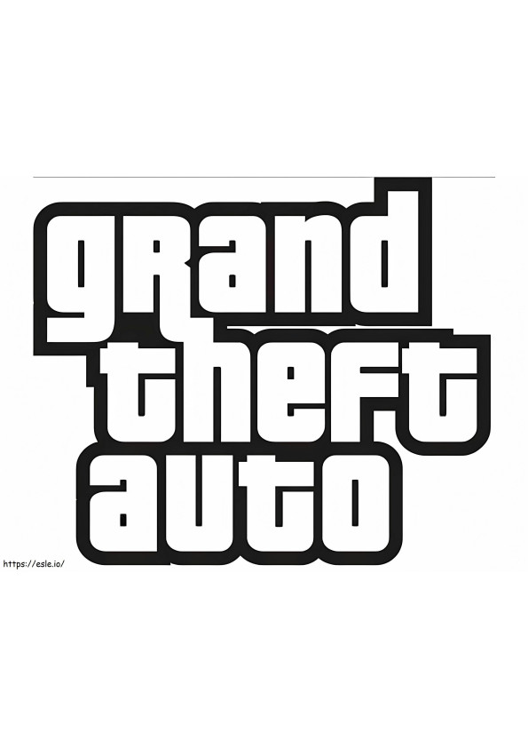 Harta GTA Grand Thief Auto de colorat