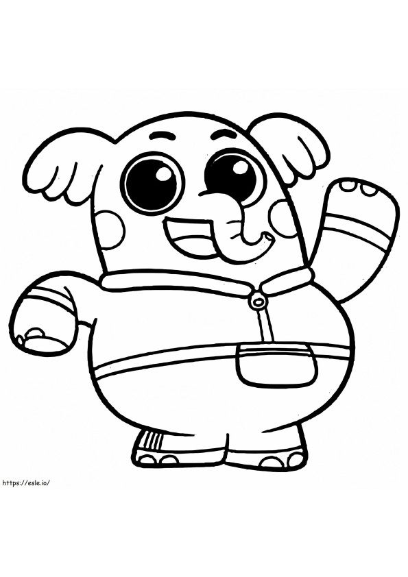Cute Clark From Chico Bon Bon coloring page