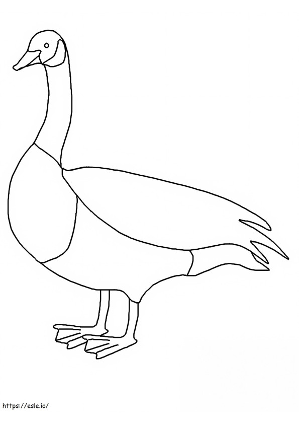Amazing Goose coloring page