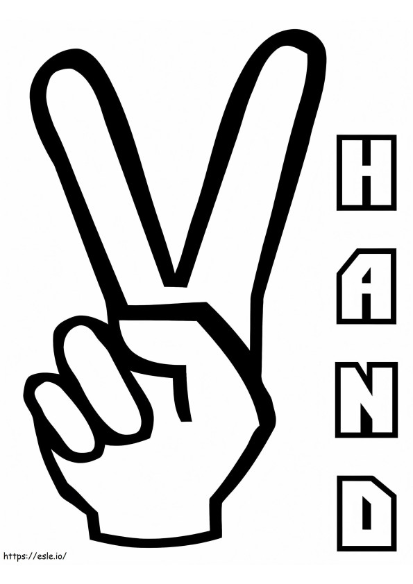 Handzeichen 1 ausmalbilder