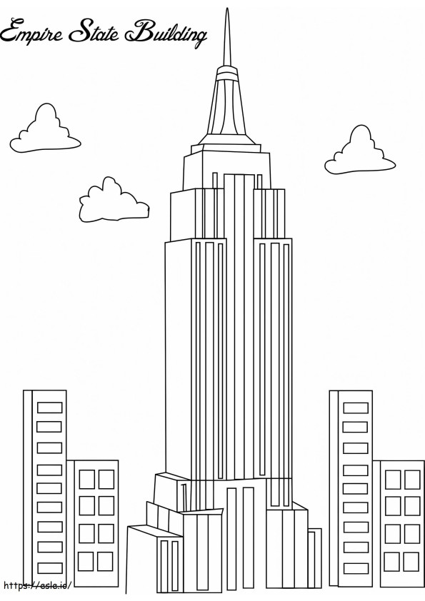 Coloriage 1526316802 3350 2937 Empire State Building à imprimer dessin