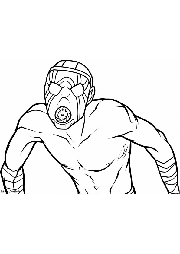 Psycho From Borderlands coloring page