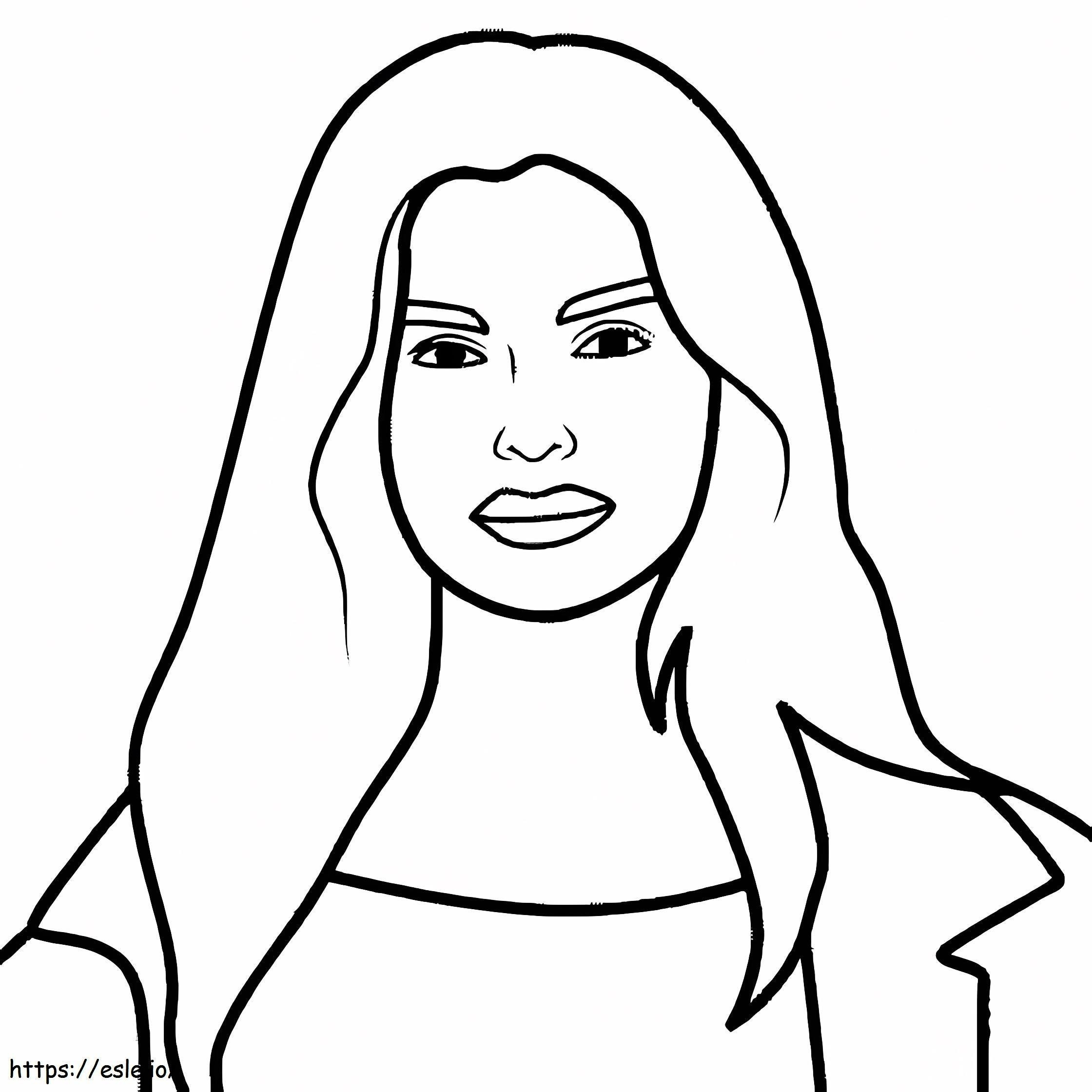 Addison Rae coloring page