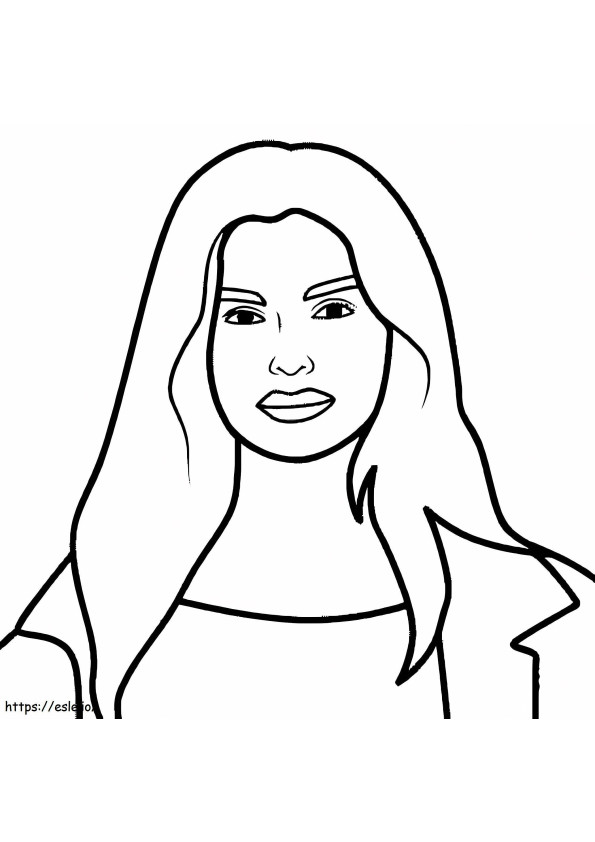 Addison Rae coloring page