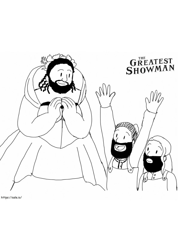 The Greatest Showman 2 coloring page
