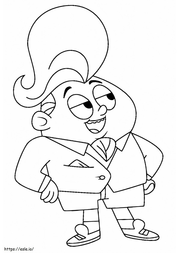 Joey Adonis From Chucks Choice coloring page
