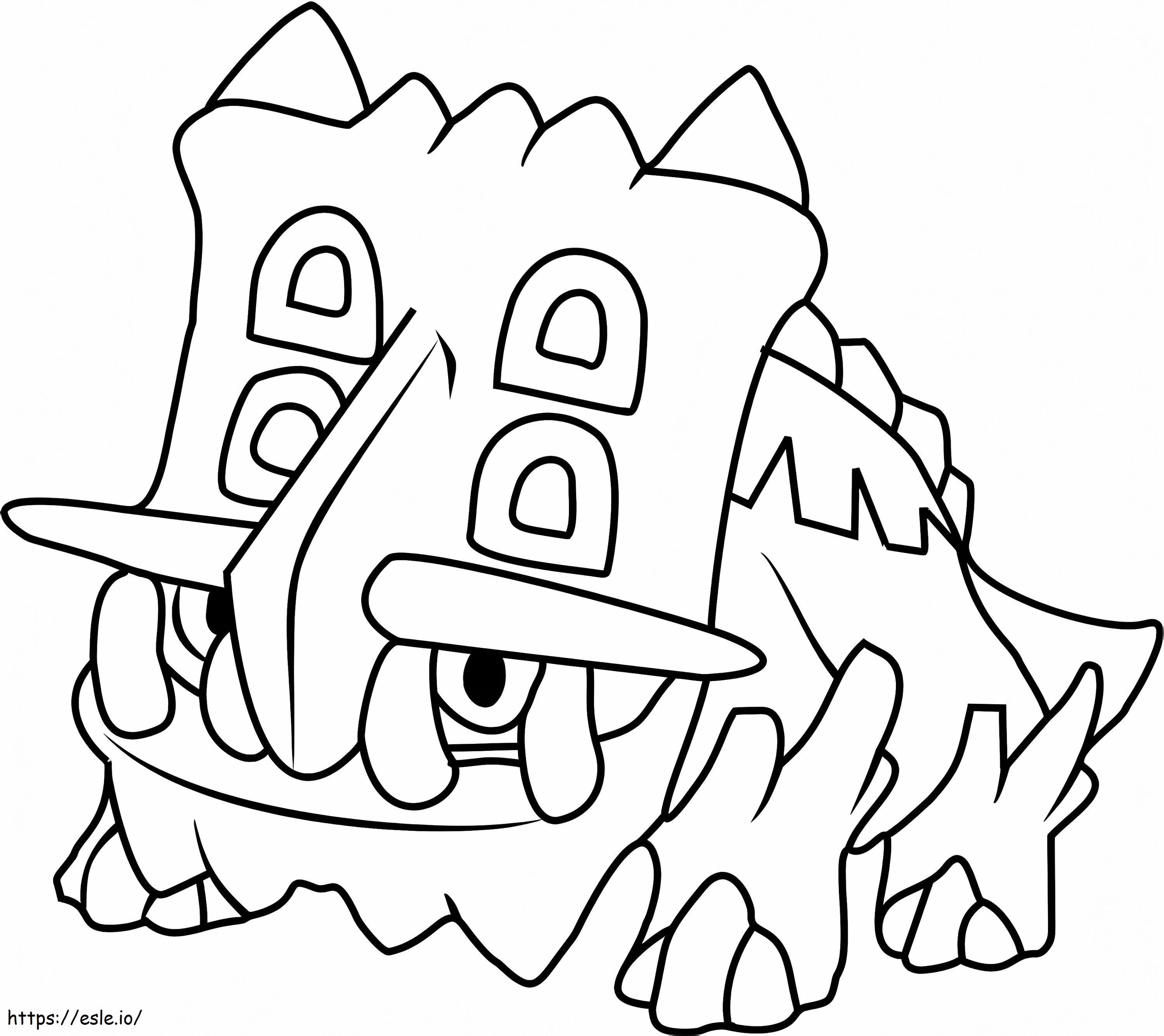 Printable Bastiodon Pokemon coloring page