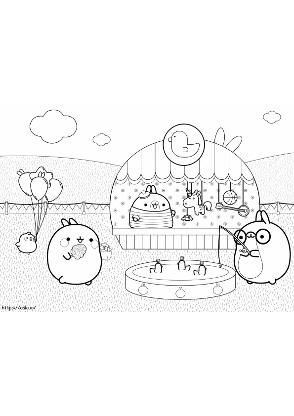 Molang With Friends coloring page