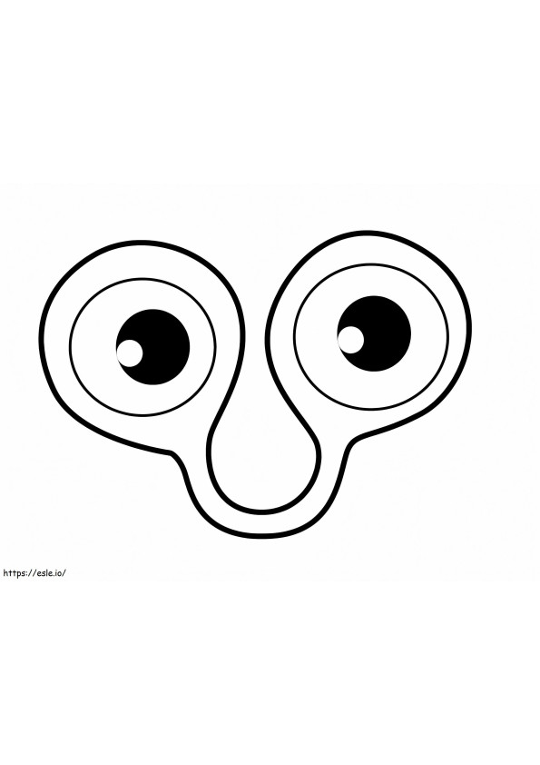 Olhos de Oobi para colorir