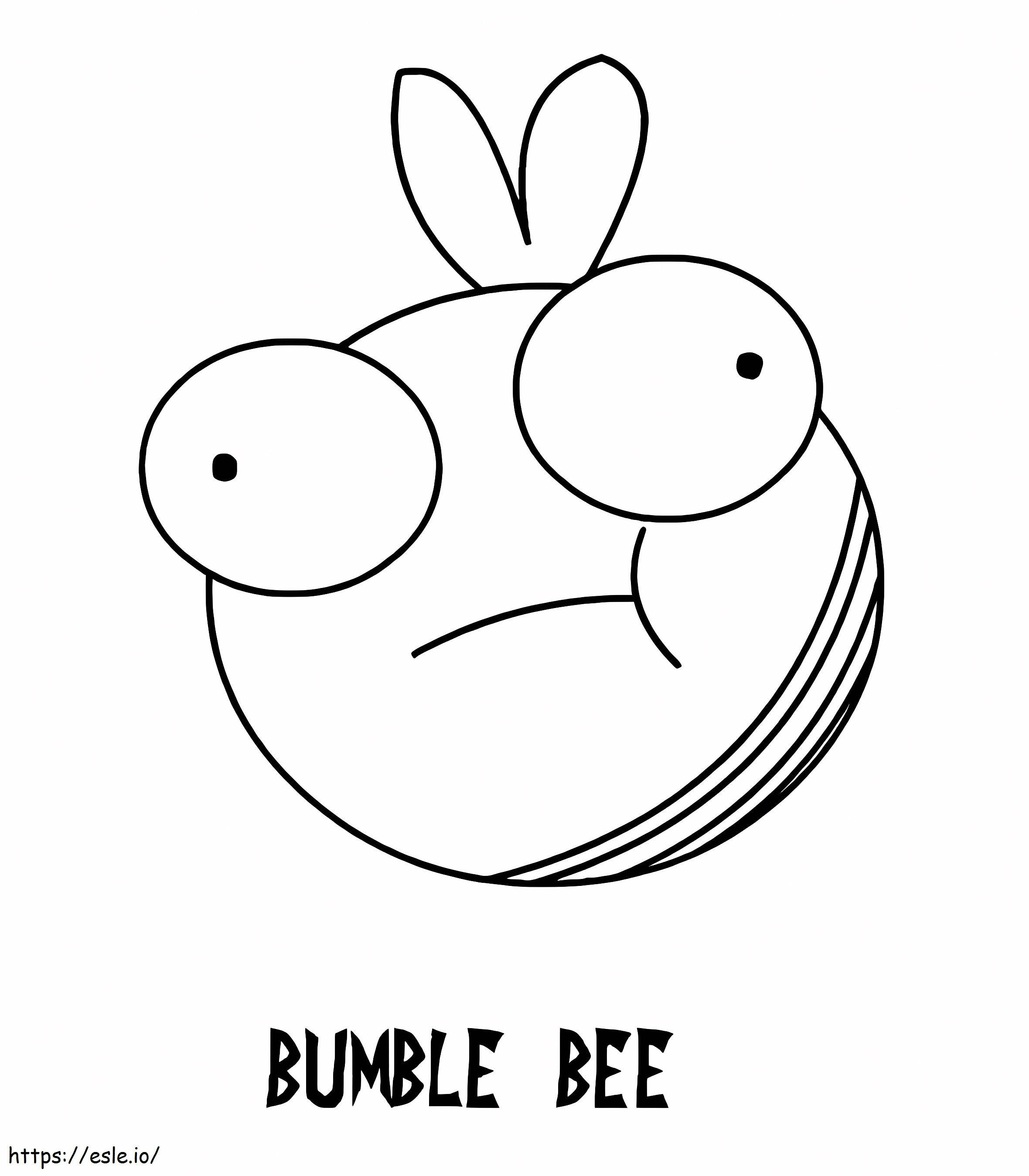 Bumble Bee Dari Penyerbu Zim Gambar Mewarnai
