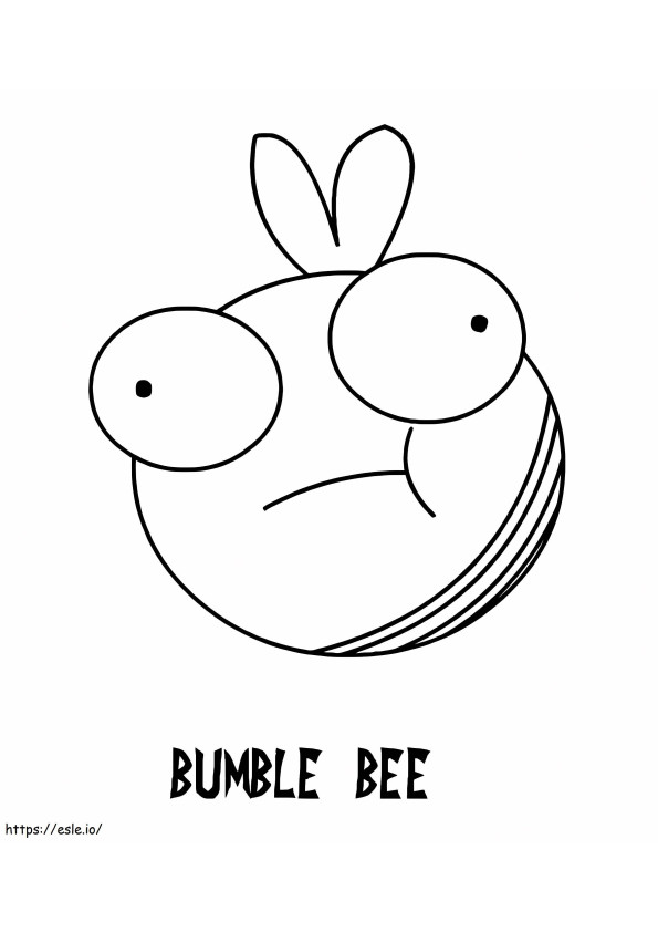 Bumble Bee van indringer Zim kleurplaat kleurplaat
