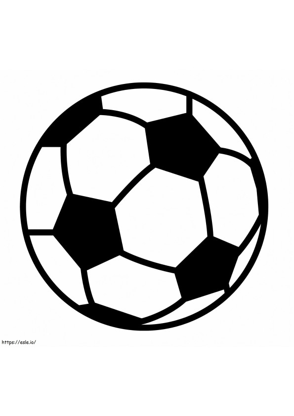 Balón de fútbol gratis para colorear