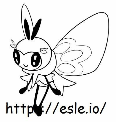 Ribombee coloring page