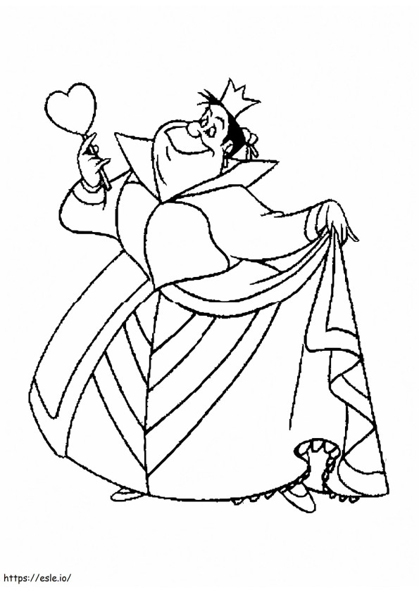 The Queen Of Hearts coloring page