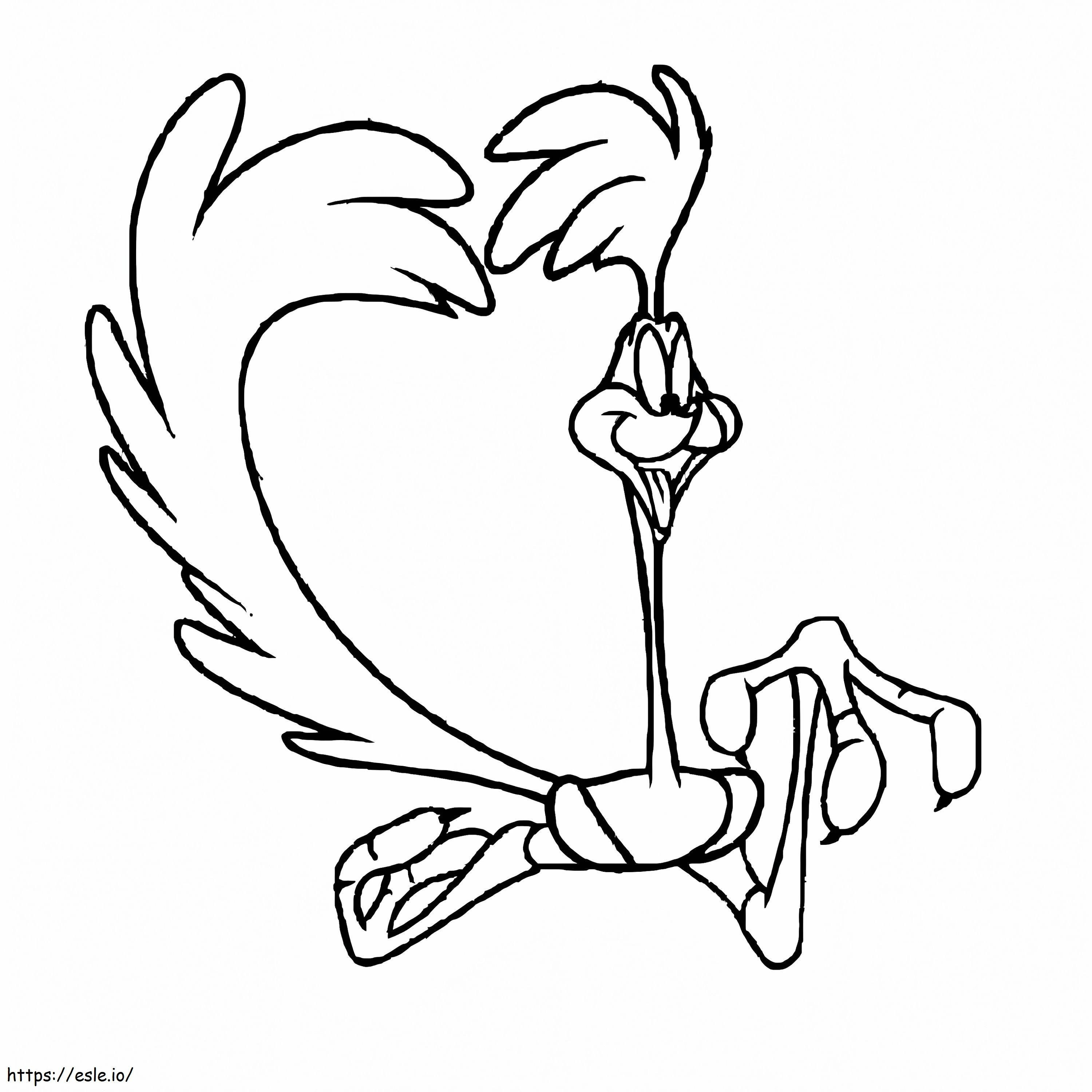 Simple Road Runner coloring page