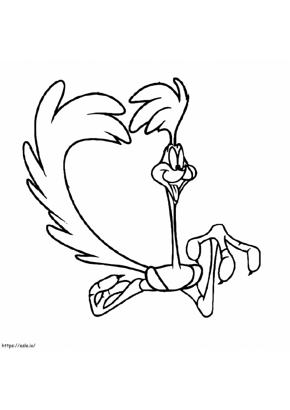 Simple Road Runner coloring page