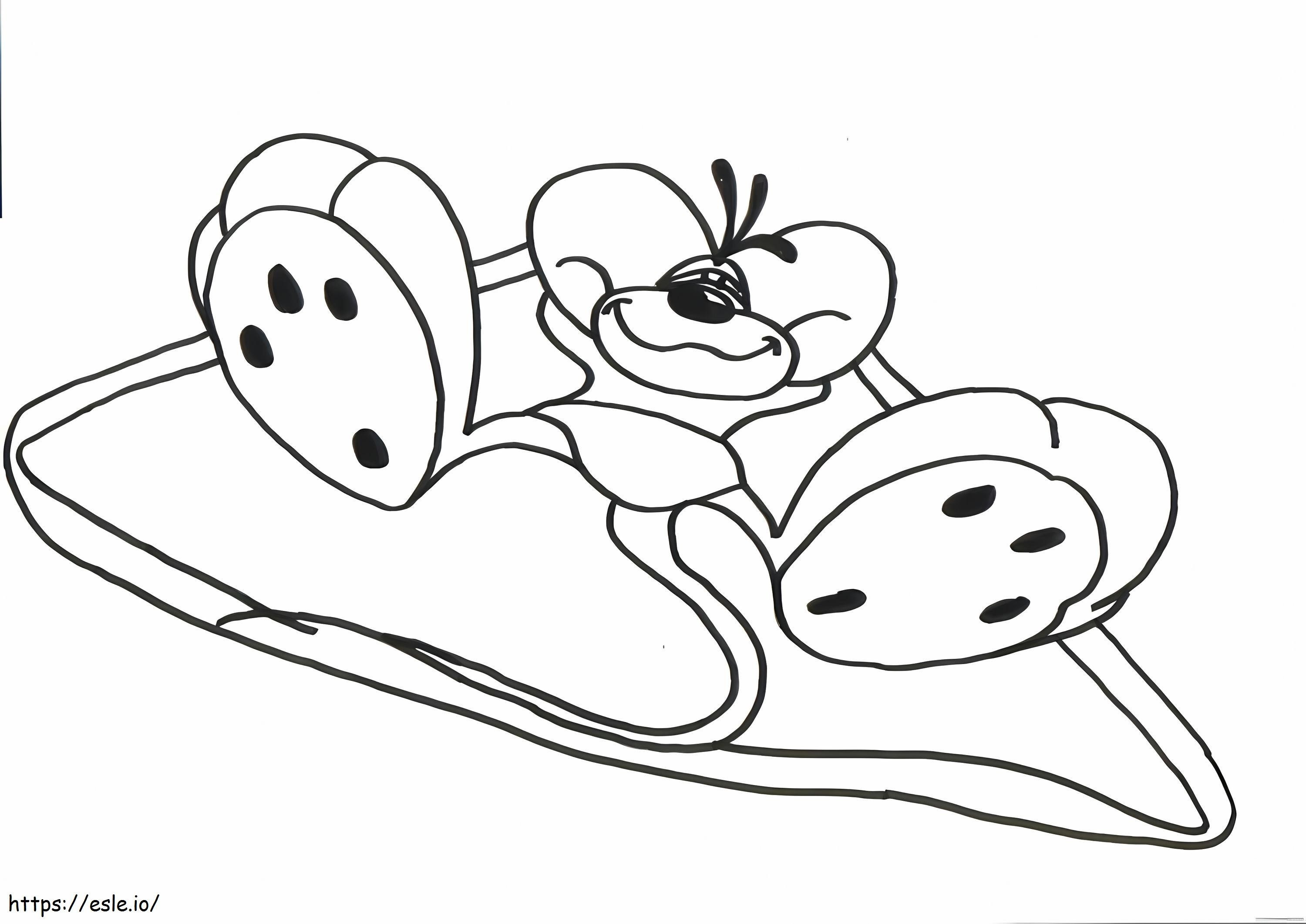 Diddl coloring page