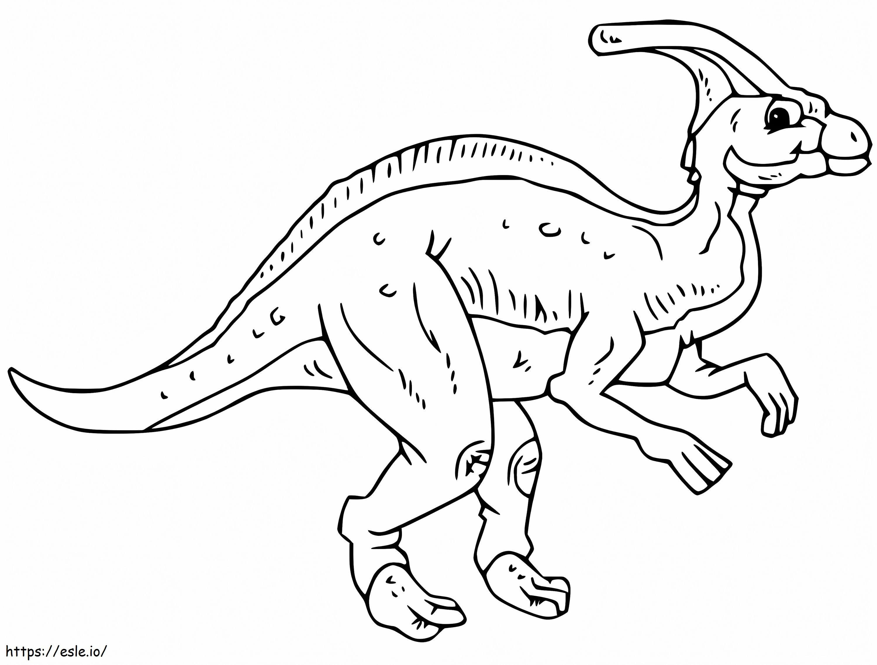 Vanha Parasaurolophus värityskuva