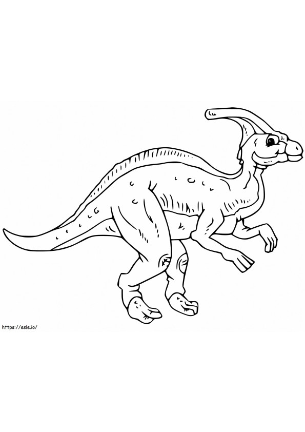 Viejo Parasaurolophus para colorear