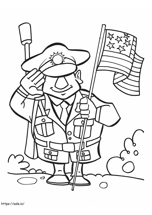Dia dos Veteranos 3 para colorir