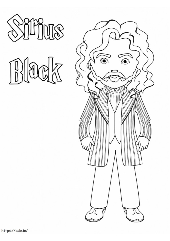 Sirius Black para colorir
