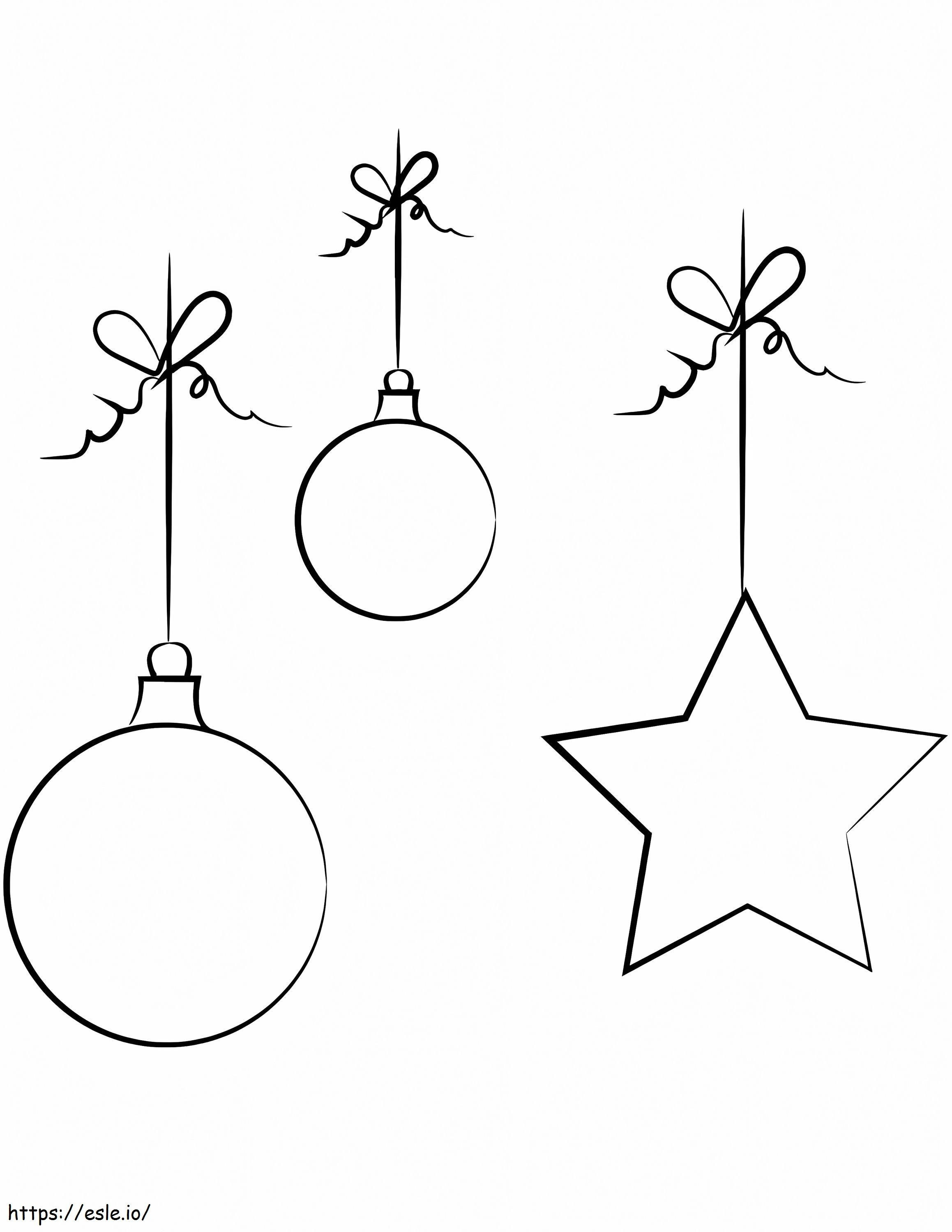 Christmas Ornatment coloring page