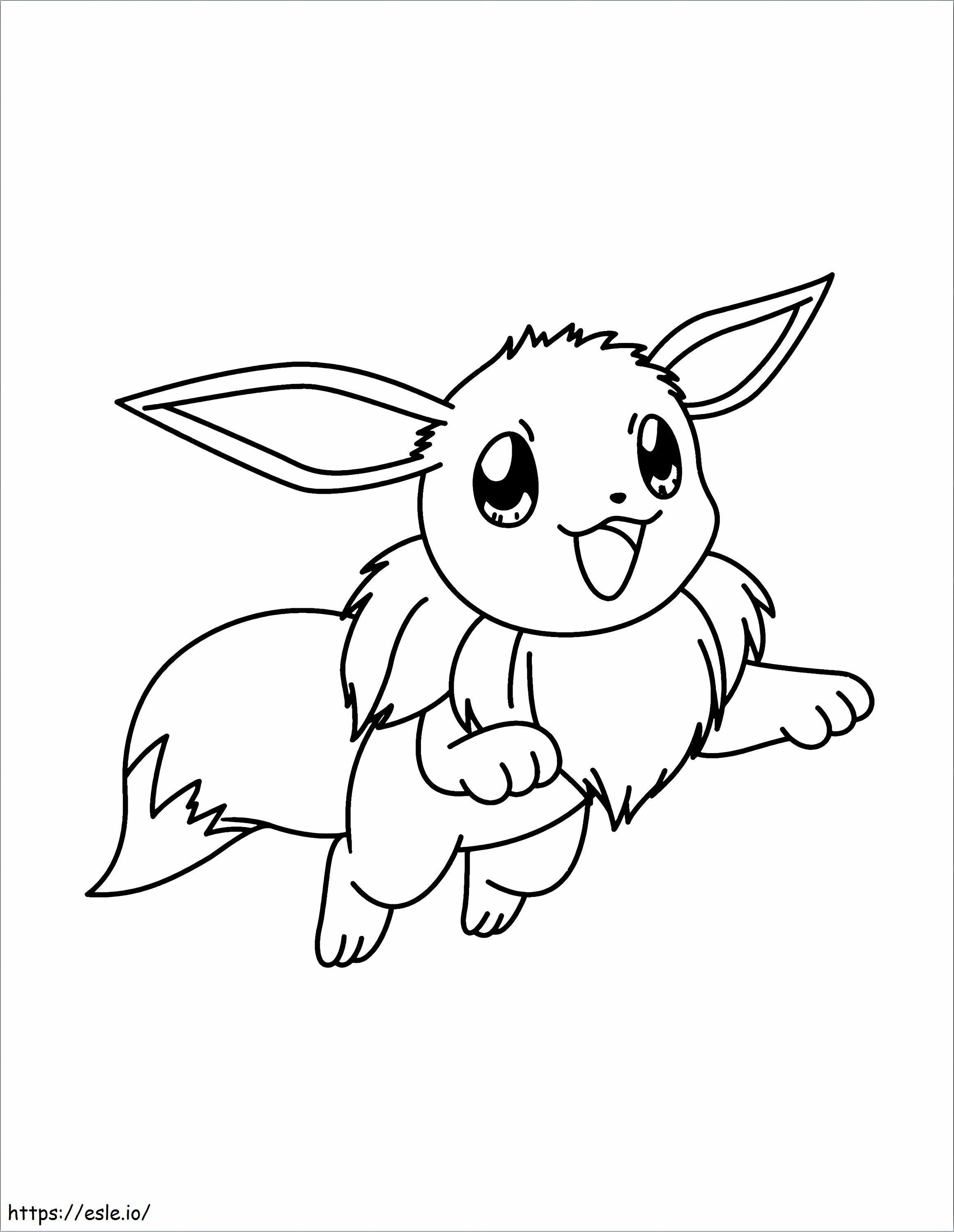 Coloriage Évoli, pas Pokémon à imprimer dessin