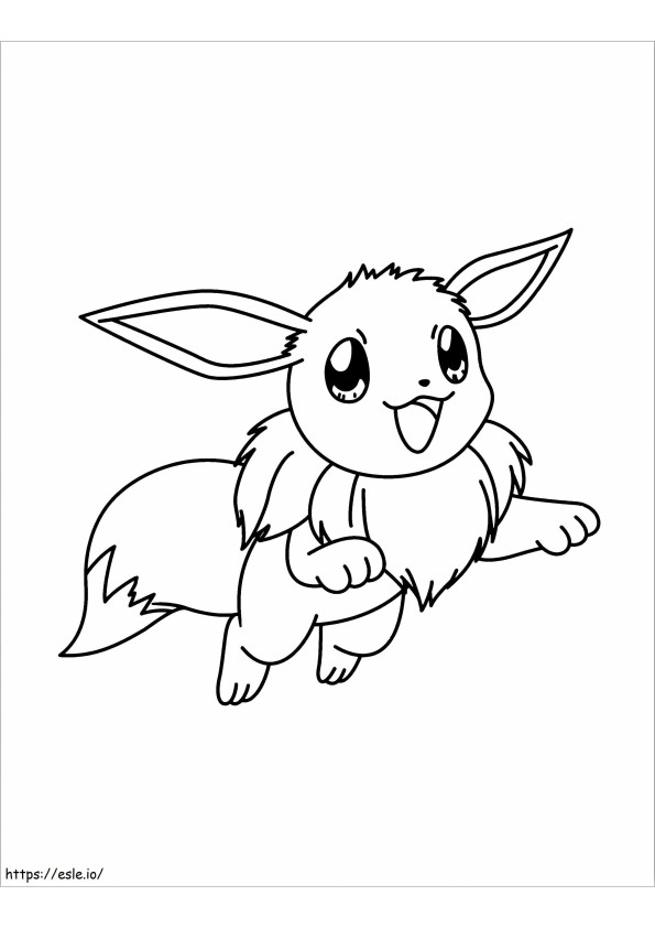 Coloriage Évoli, pas Pokémon à imprimer dessin