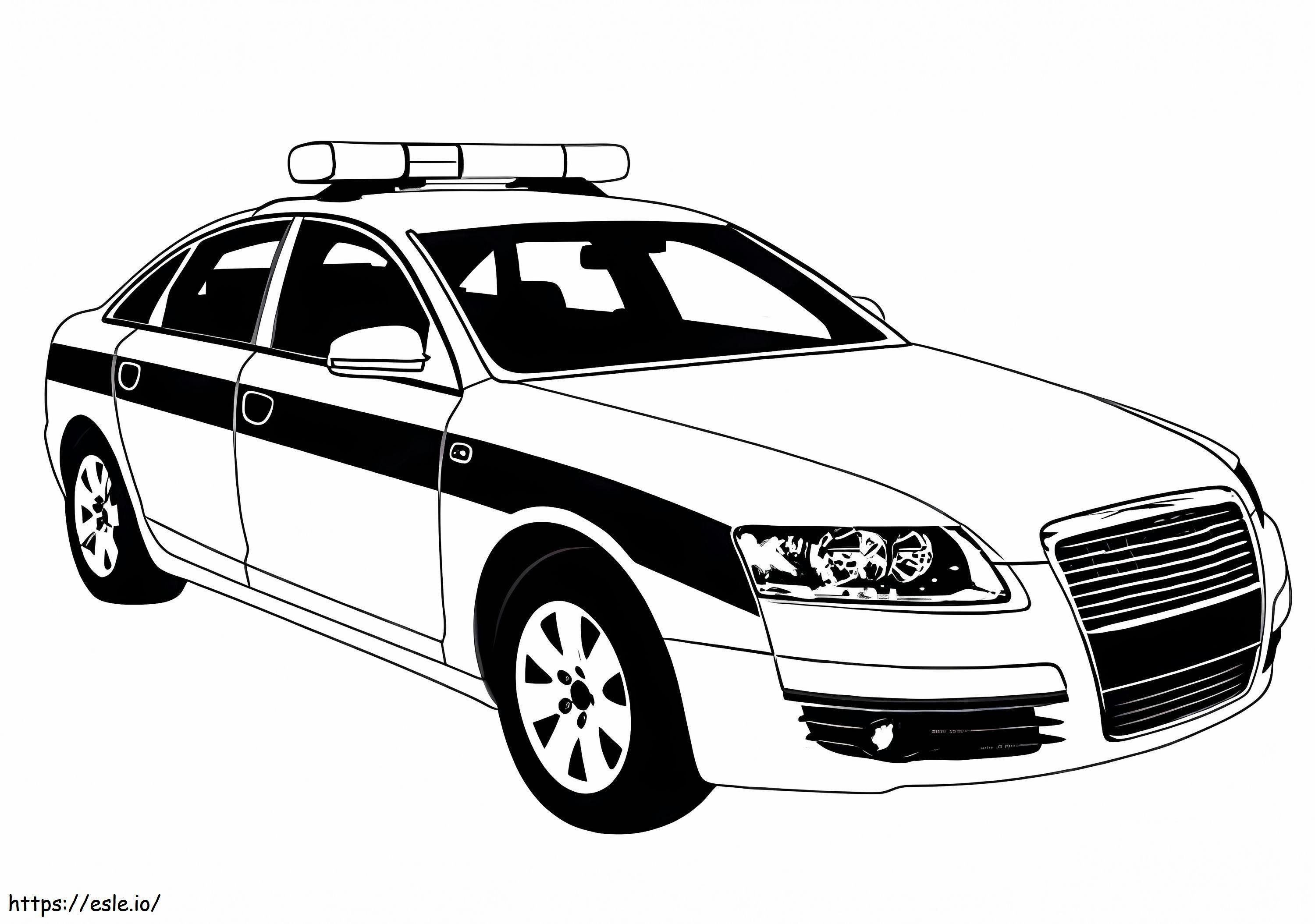 Police Car 14 coloring page